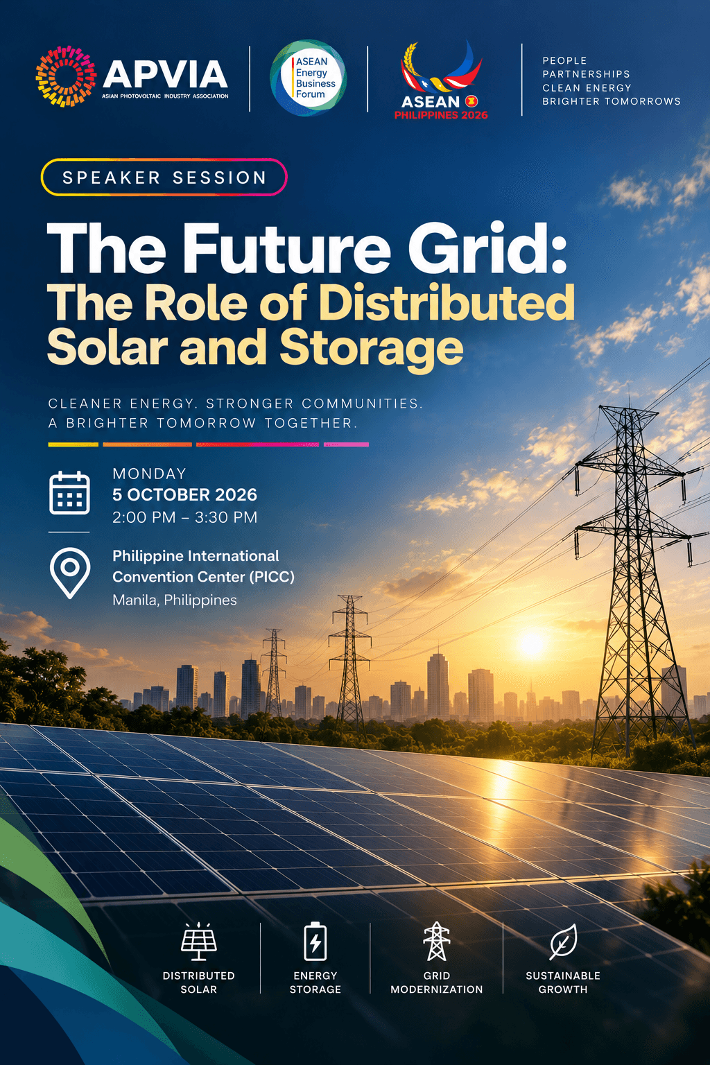 Poster for The Future Grid: The Role of Distributed Solar and Storage